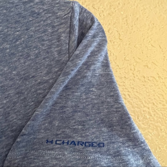 Under Armor Small Semi-Fitted Blue and Yellow Batman Tee - Picture 5 of 6